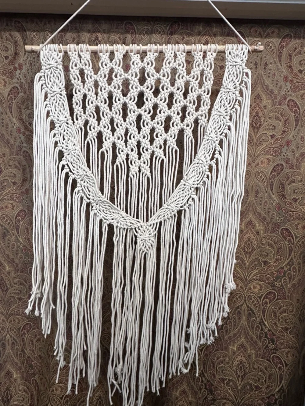 Handcrafted Macramé Wall Hanging - Natural Cotton Boho Decor